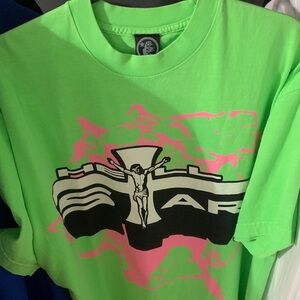Aries Neon Green Graphic Tee